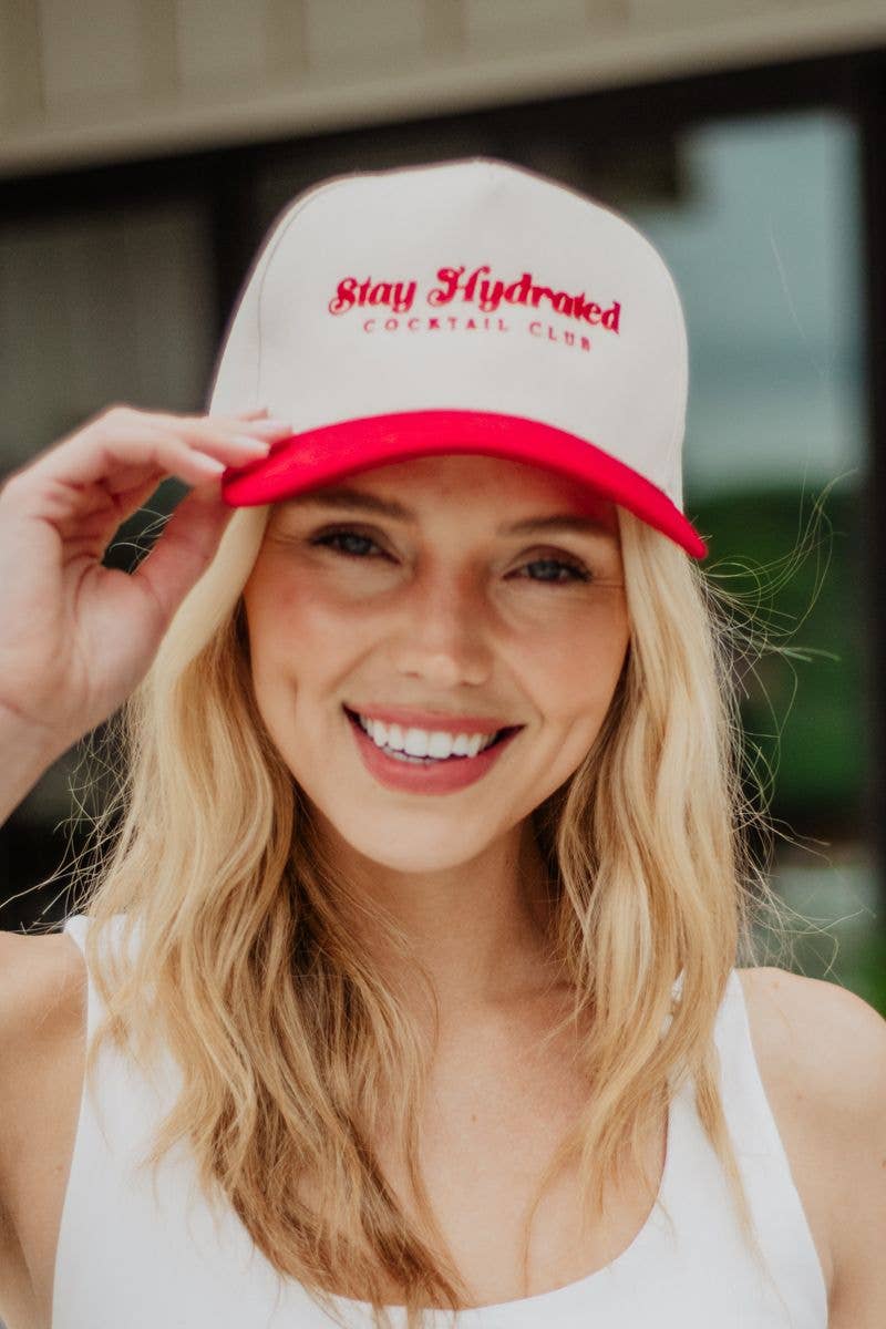 Stay Hydrated Cocktail Club Vintage Hat