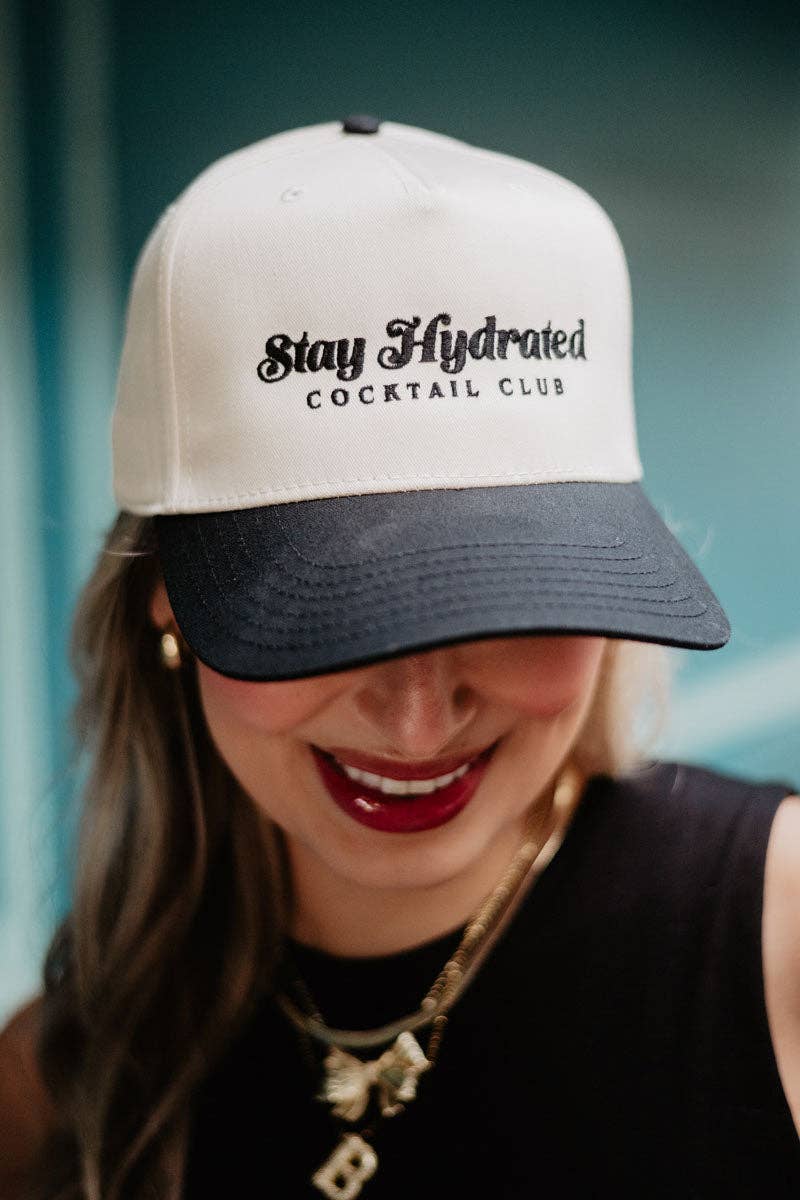 Stay Hydrated Cocktail Club Vintage Hat