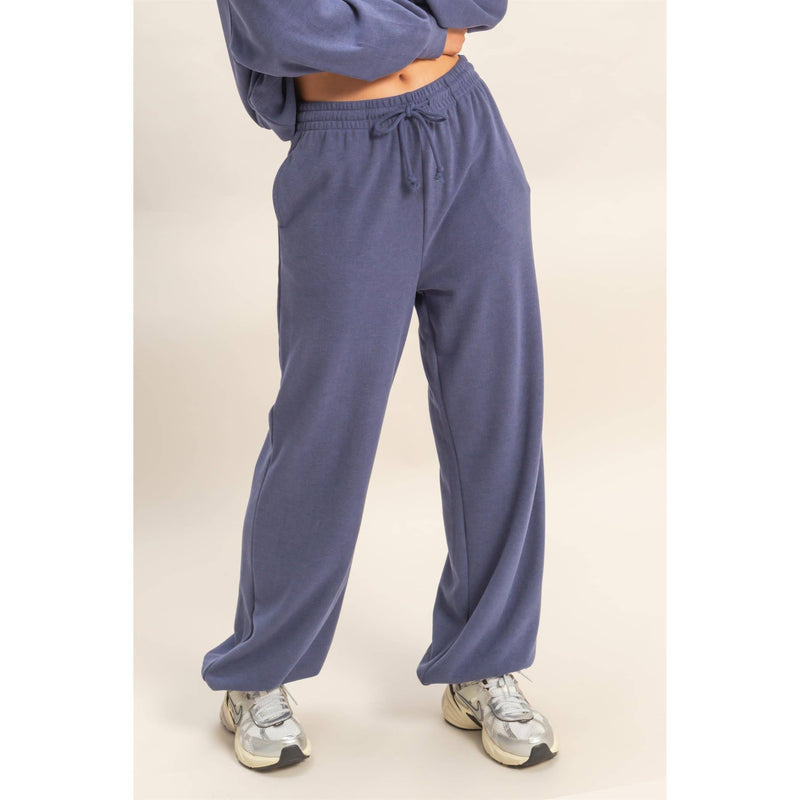 Nicole Soft Ribbed Jogger Pants