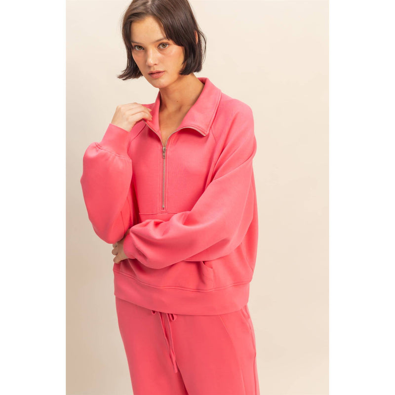 Bethany Scuba Half Zip Sweatshirt