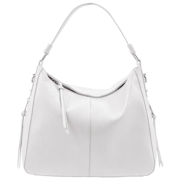 Dana Hobo & Crossbody: White