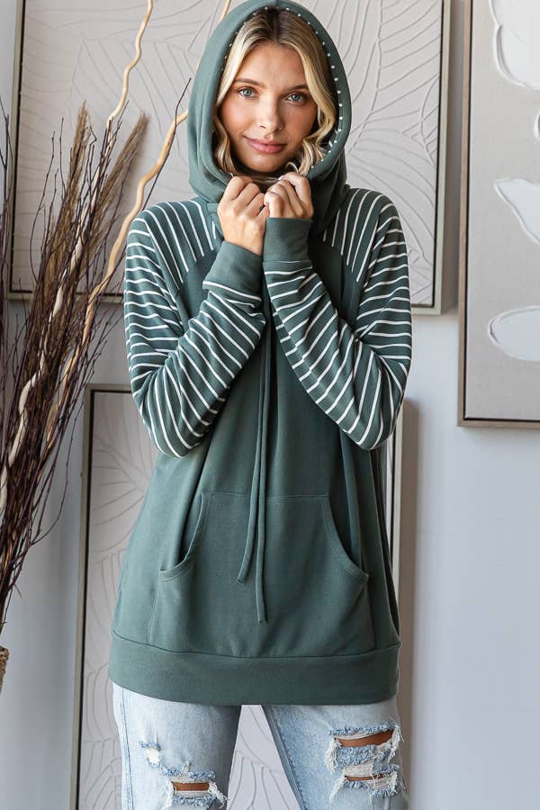 Serena Striped Hood