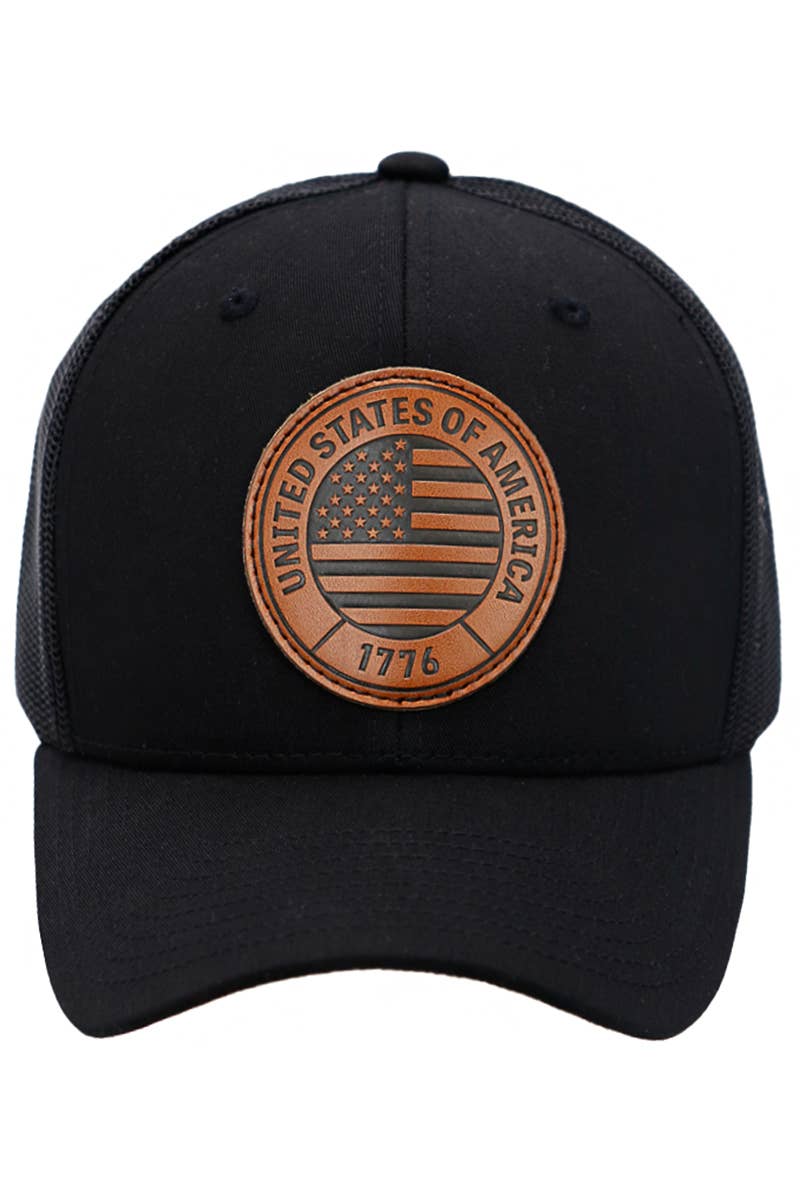 American Flag 1776 Patch Hat