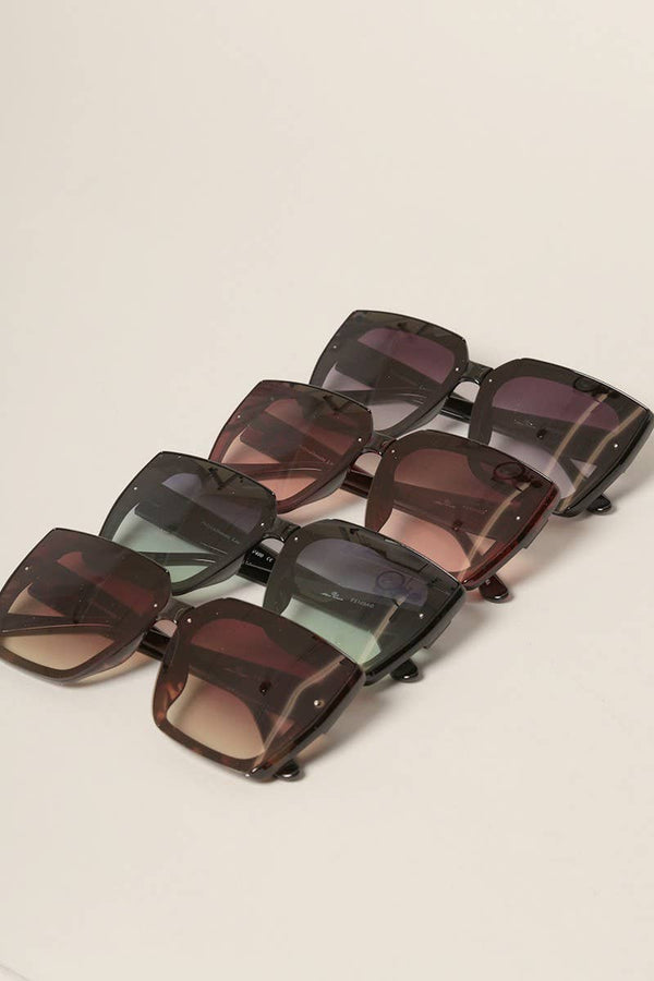 Tinted Lenses Square Sunglasses