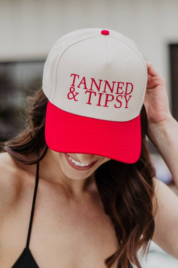 Tanned & Tipsy Two-Tone Hat
