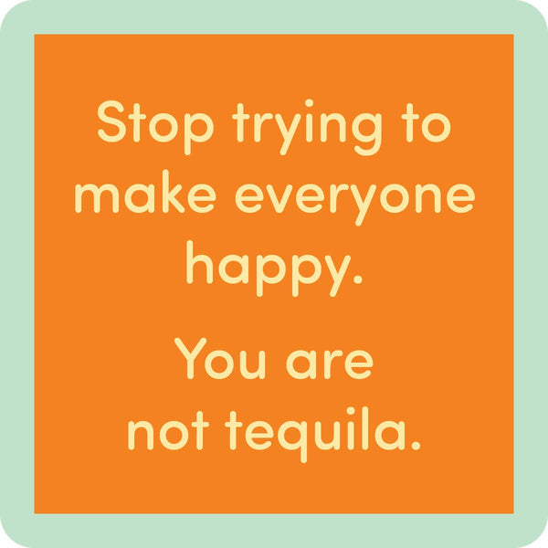 COASTER Tequila | Funny Party Gift | Home Bar Decor