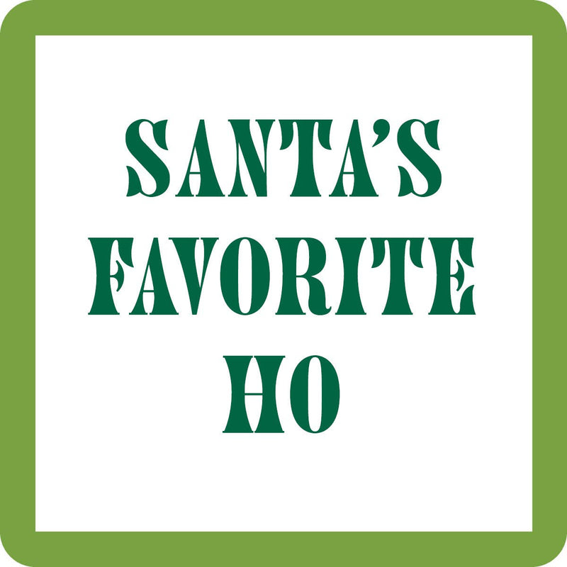 COASTER Santa'S Ho Christmas | Funny Gift | Home Bar Decor