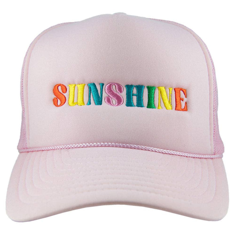 Sunshine (Multicolored) Foam Trucker Hat: Black
