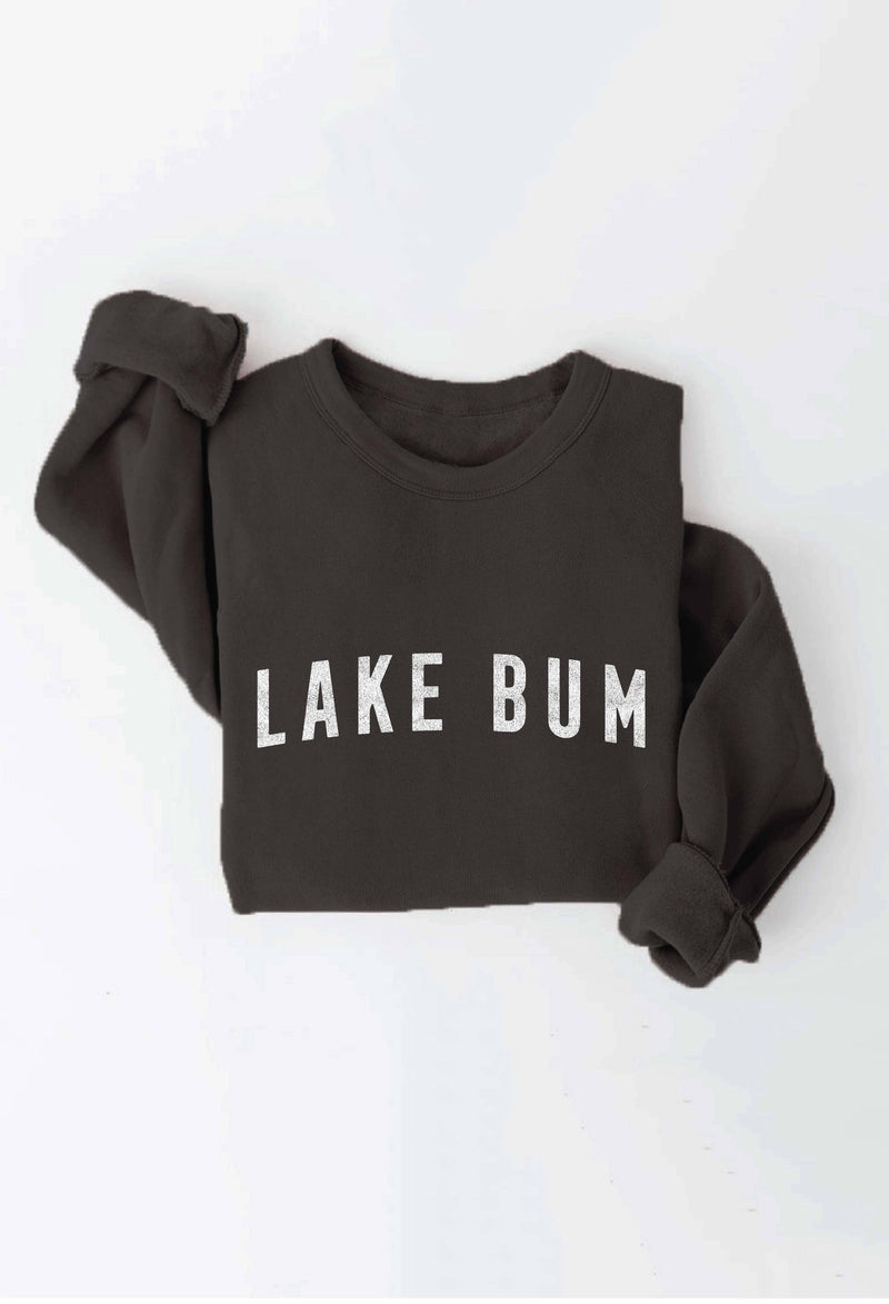 LAKE BUM Graphic Sweatshirt-Dusty Sage