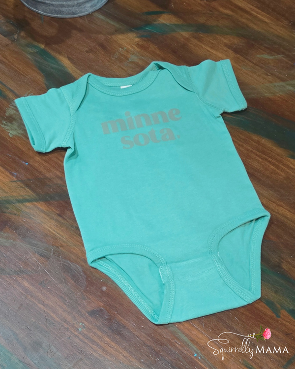 Minnesota Soft Sage Onesie