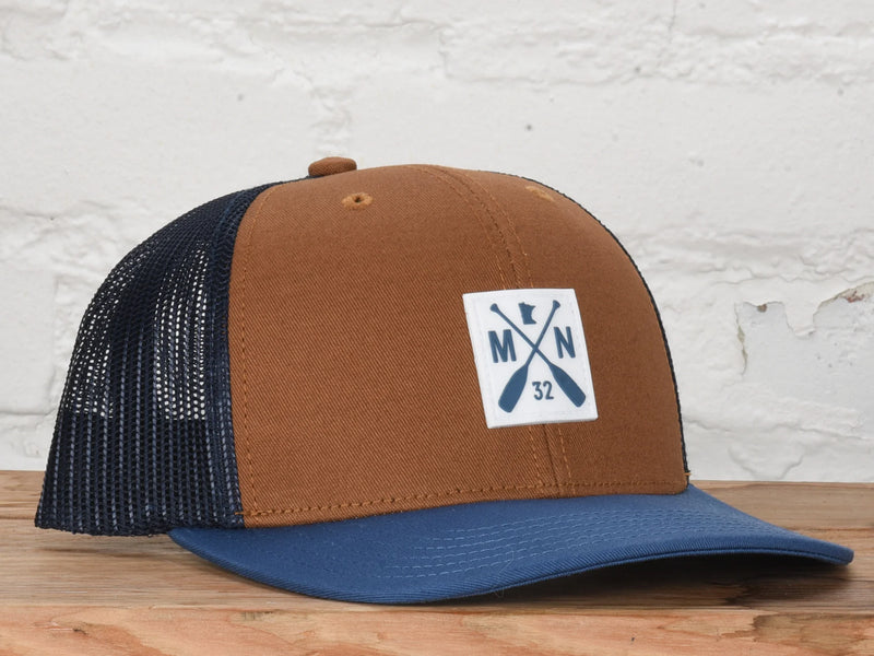 Minnesota Paddle hat- Caramel/Navy