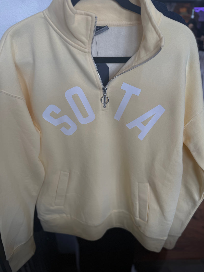 Yellow Sota Quarter Zip