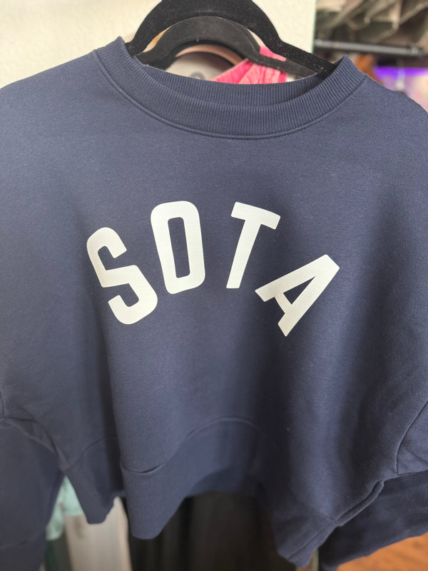 Sota Navy Cropped Crew