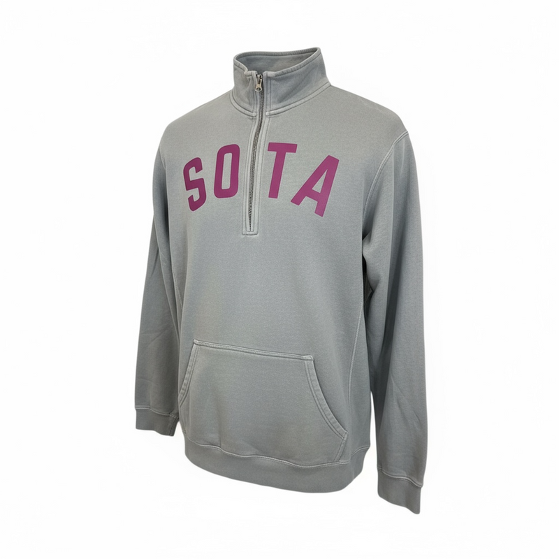 SOTA Quarter Zip Gray/Purple