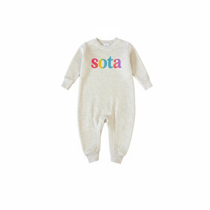 SOTA Fleece Jumpsuit- Rainbow