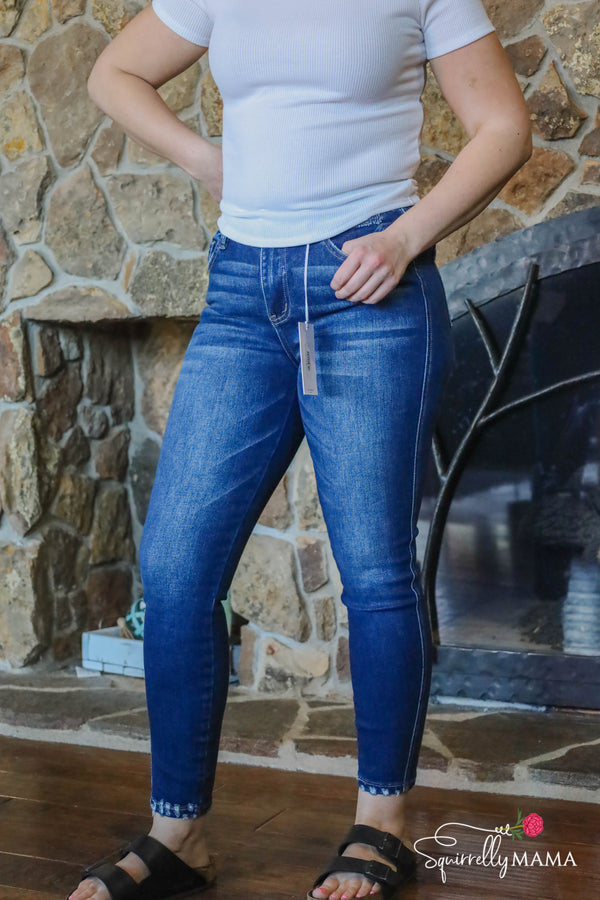 Monica High Rise Skinny by Flying Monkey