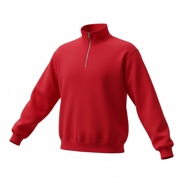 Red Quarter Zip