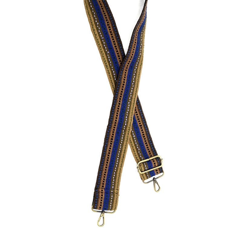 Multi Neutrals 5 Row Guitar Strap