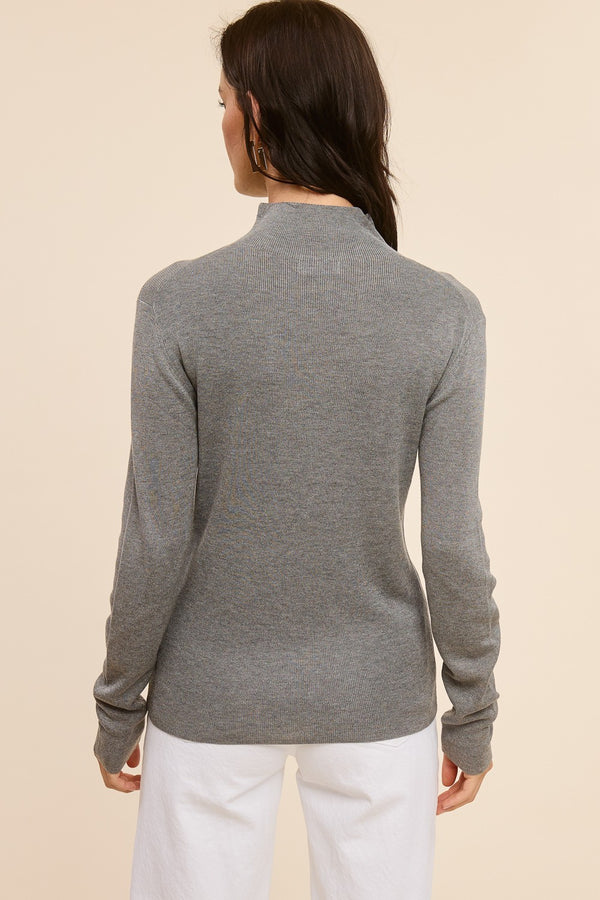 Mock Neck Knit Top