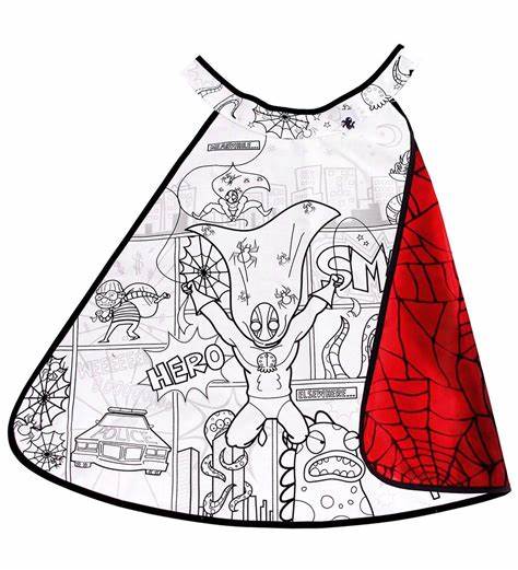 Colour-A-Cape- Spiderman