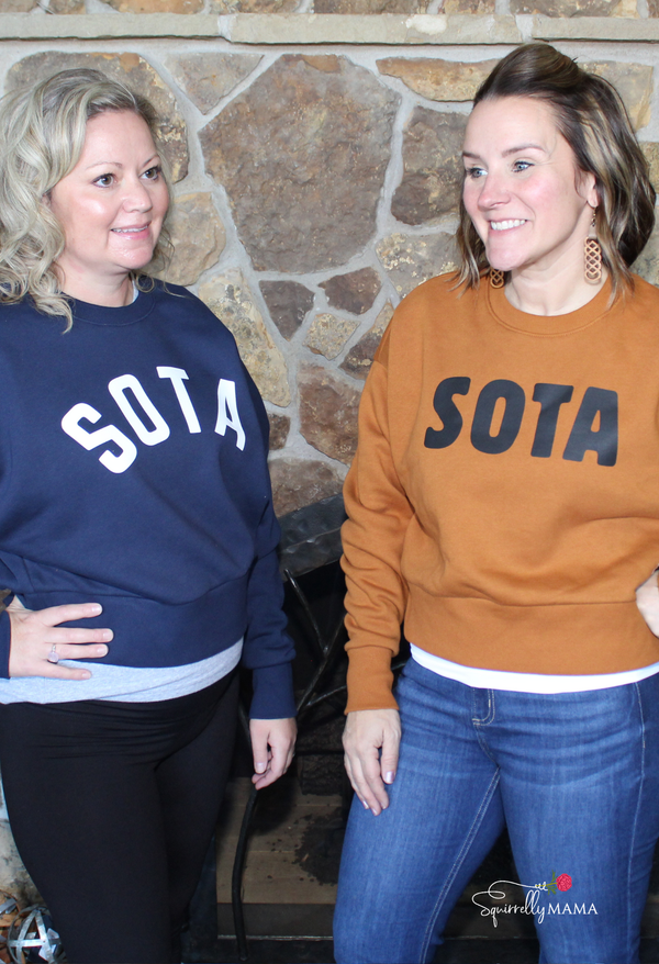 Sota Navy Cropped Crew