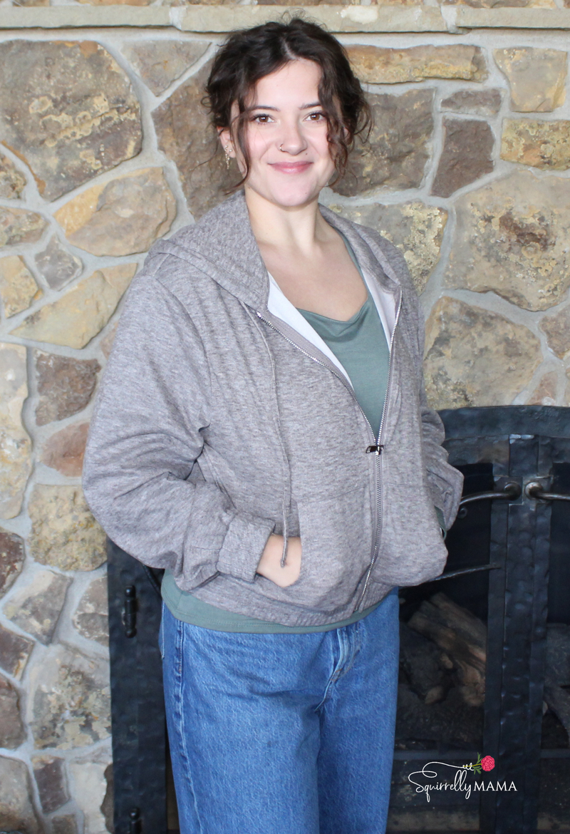 Versatile Hooded Zip-Up Knit Outerwear