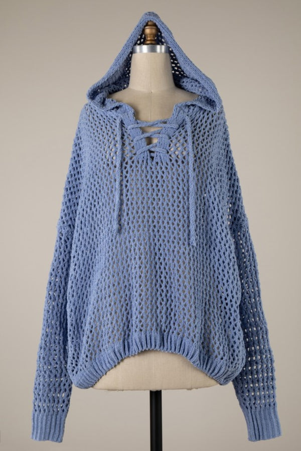 Karla Open Knit Hoodie