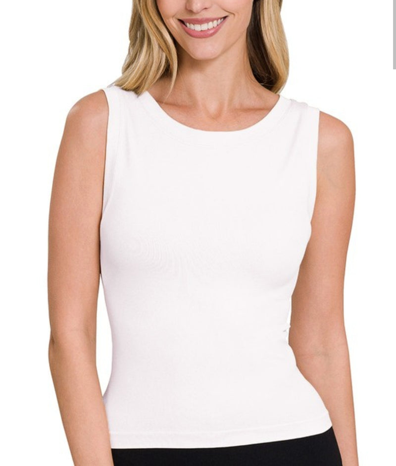 Round Neck Tank- Multiple Colors