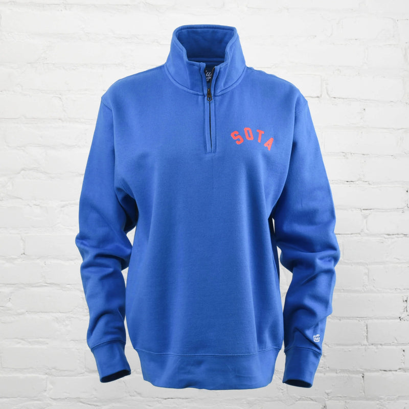 Sota 1/4 Zip- Cali Blue/Red