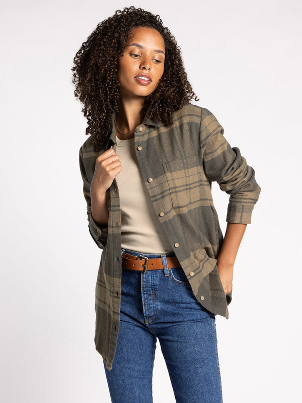 Ali Top- Moss Plaid