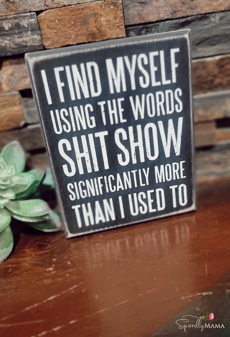 I Find Myself Using The Words Box Sign
