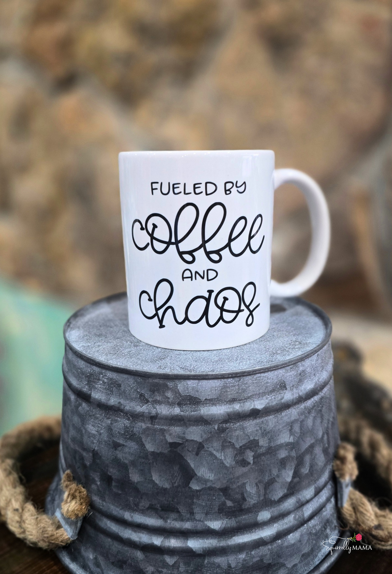 Fueled by Coffee and Chaos Coffee Cup - Coffee Mug