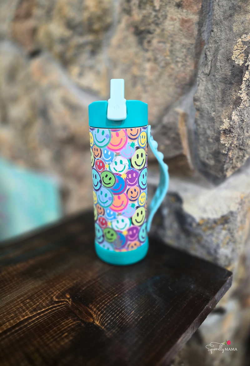 14oz Iconic Pop Bottle - Graffiti Smile