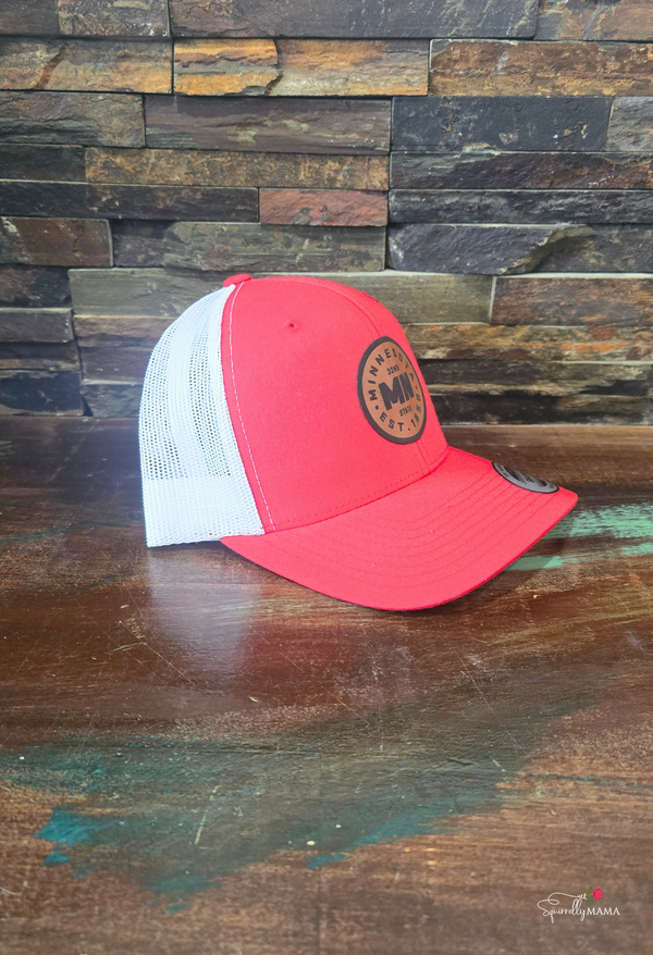 MN Hat- Red/White