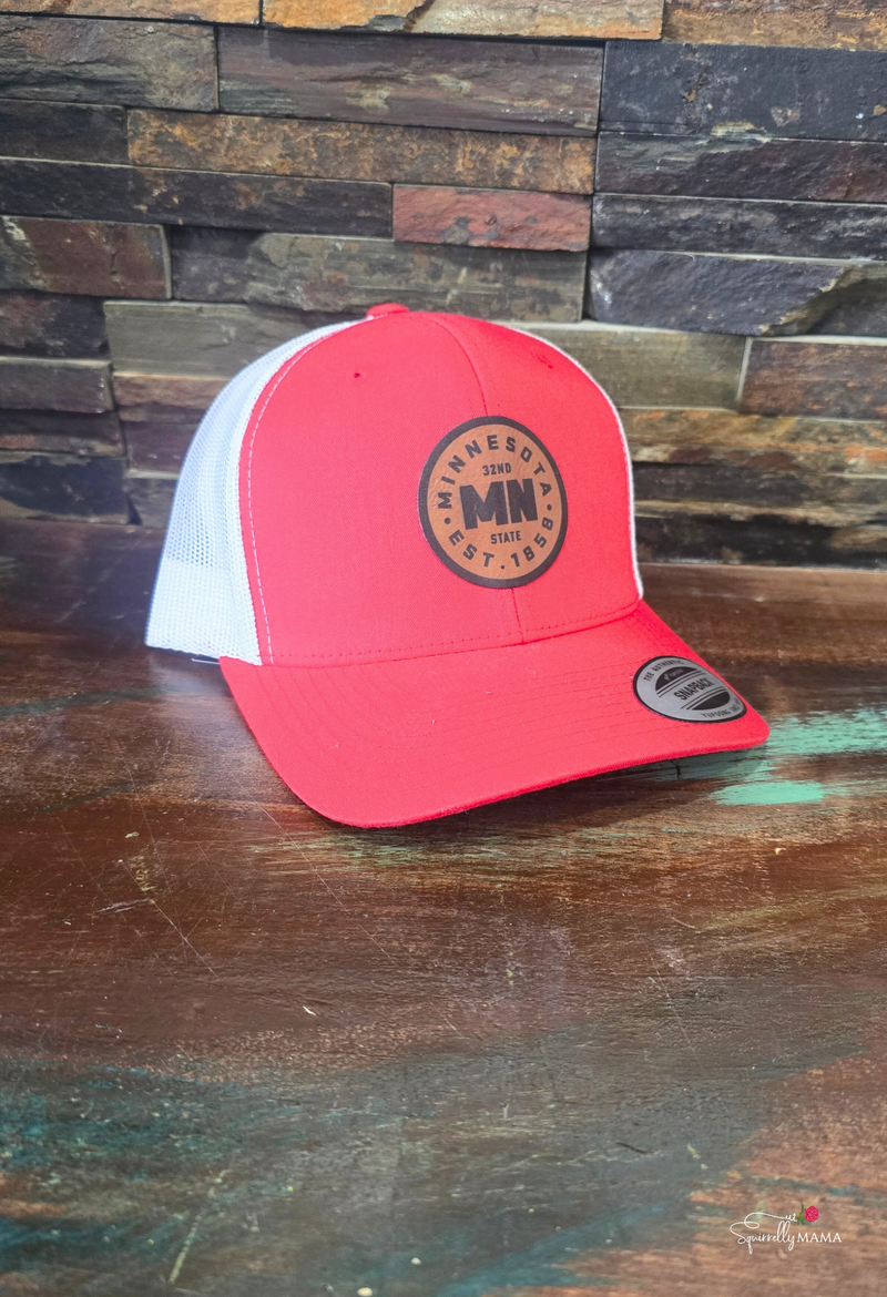 MN Hat- Red/White