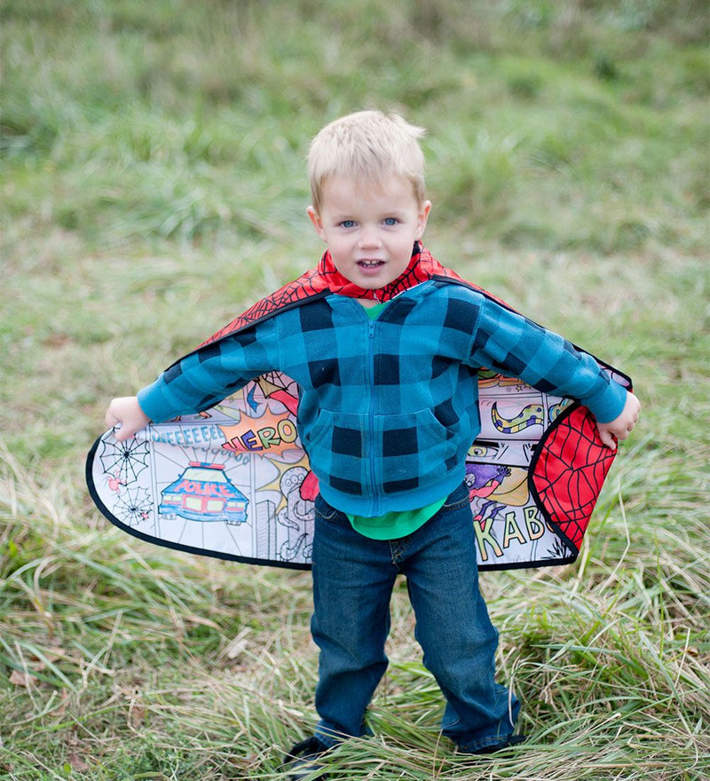 Colour-A-Cape- Spiderman