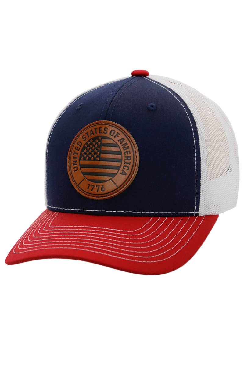 American Flag 1776 Patch Hat