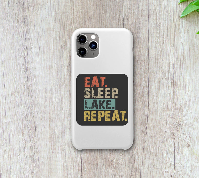 Eat Sleep Lake Repeat Sticker