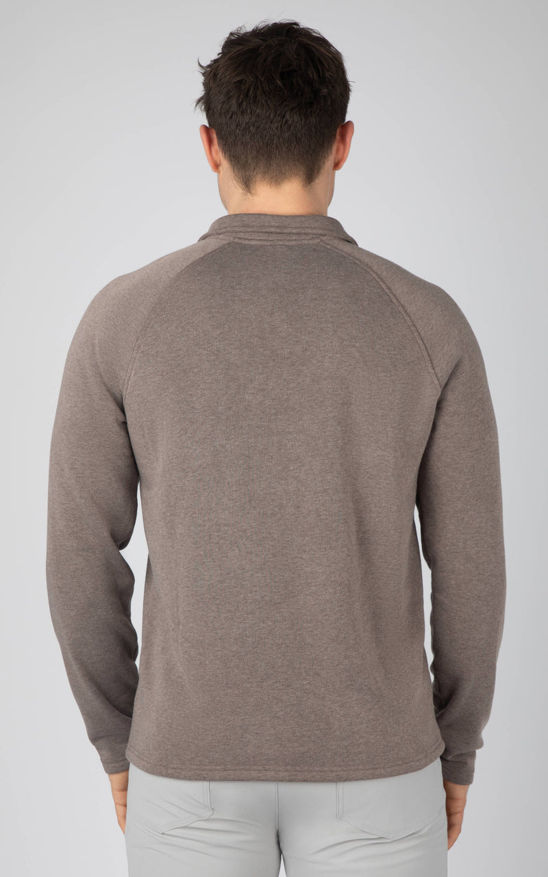 Men's Quarter Zip Sweatshirt with Raglan Sleeves: Multiple Colors