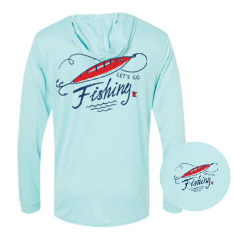 Let's Go Fishing UPF Lightweight Hoodie
