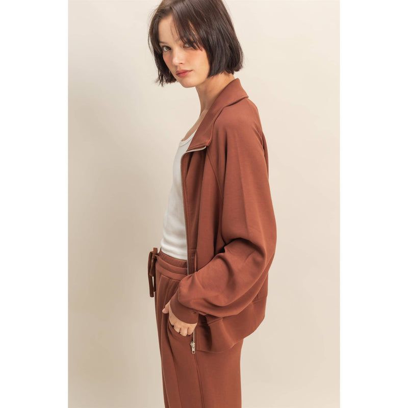 Bethany Full Zip Scuba Jacket