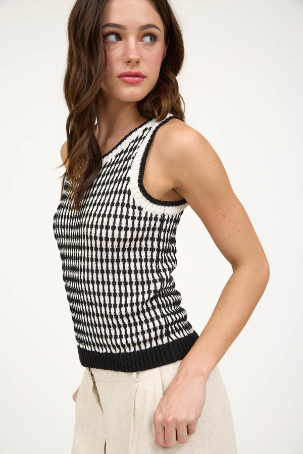 Mari Knit Sleeveless Sweater