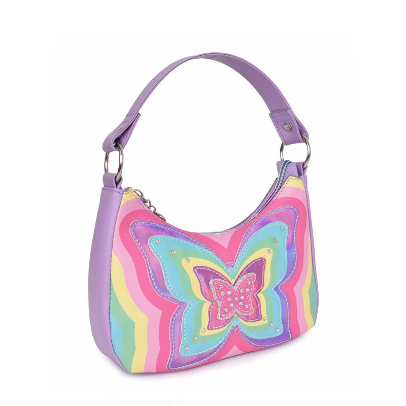 Rayed Butterfly Mini Crescent Bag