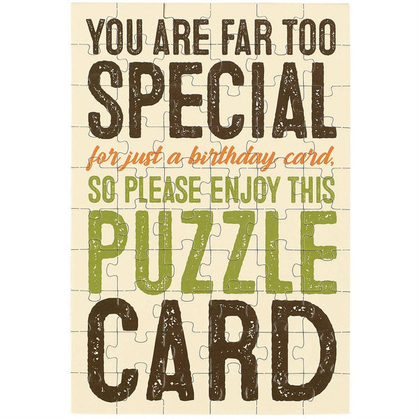 Far Too Special Puzzle Card