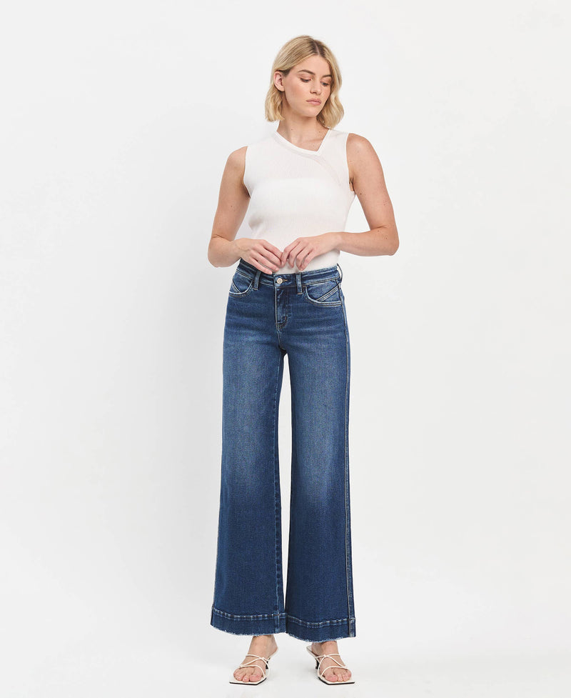 Bethani Wide Leg Jeans by Flying Monkey