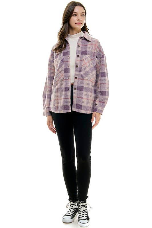 Lilliana Plaid Jacket
