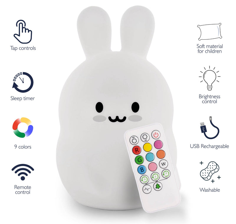 Lumipets® LED Bunny Night Light with Remote