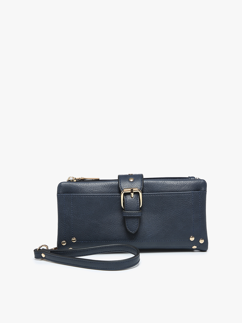 WL2230 Cadence Buckle Wallet/Clutch w/ Zip Top