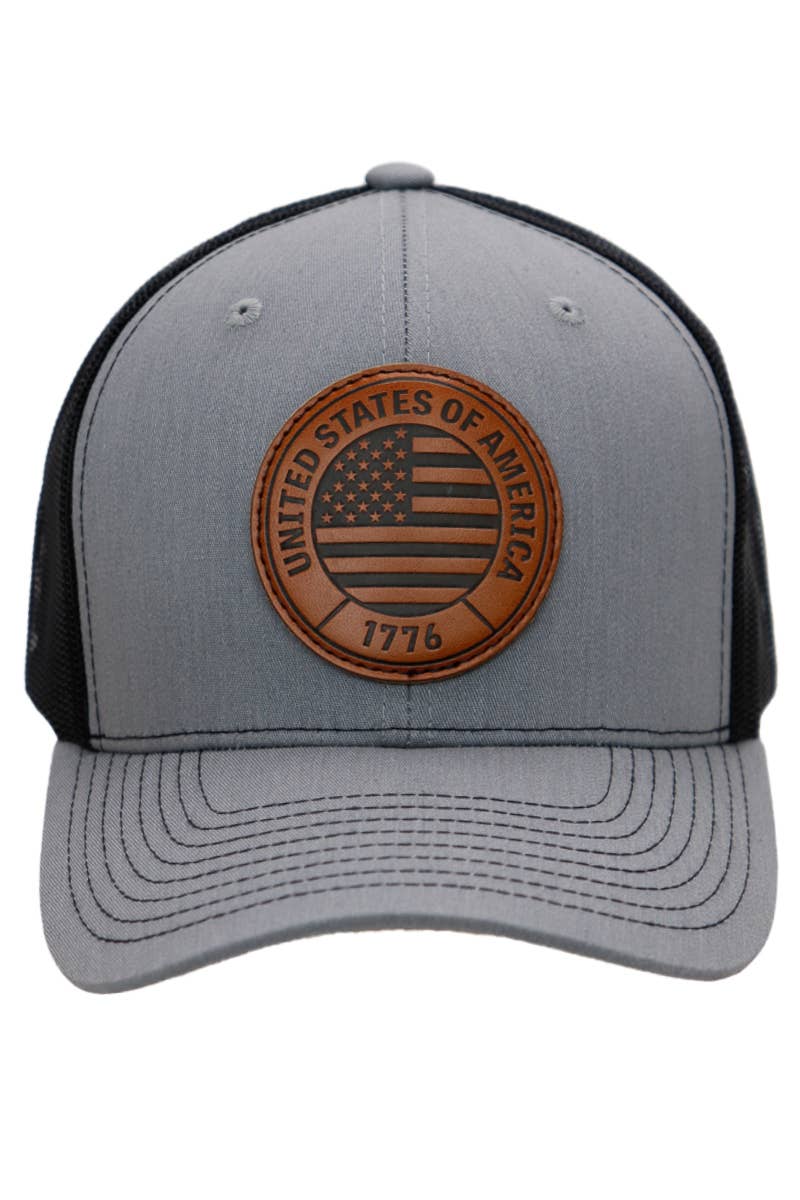 American Flag 1776 Patch Hat