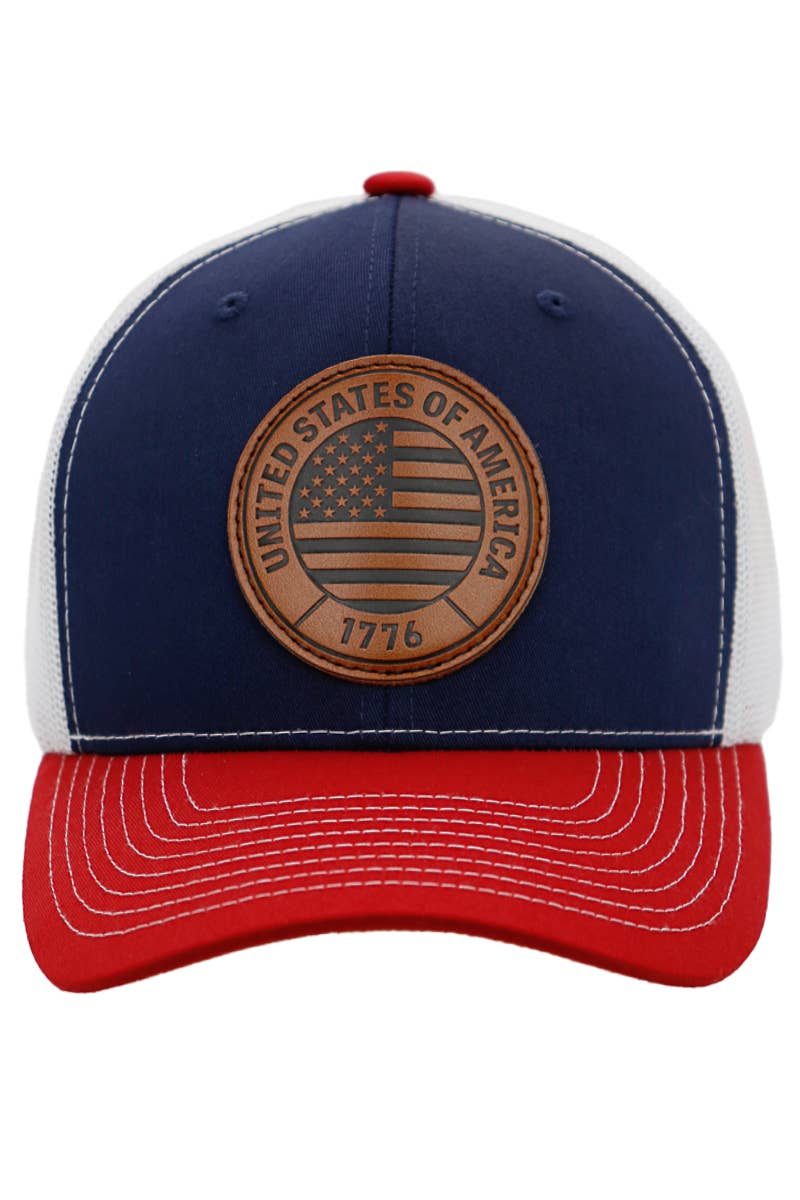 American Flag 1776 Patch Hat